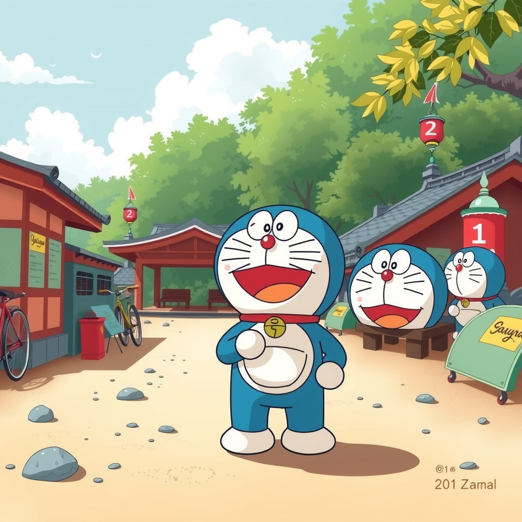 도라에몽 핸드메이드 인형